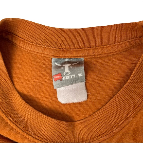 Rare Vintage Y2K Hanes Beefy-T Apple Center Logo T-Shirt - Picture 6 of 8